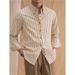 Abbigliamento da uomo, primavera e autunno, camicia a righe verticali di alta qualità, colletto a punta, camicia a maniche lunghe, antirughe, non stirabile_voghion.com