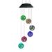 Solar Wind Chime Lamp Rice Ball Hummingbird Color Changing Lamp String LED Outdoor Garden Decoration Hanging Lamp_voghion.com