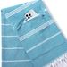 Cotton Turkish Tassel Beach Towel Striped Invisible Zipper Hemming Quick Drying Pocket Towel_voghion.com