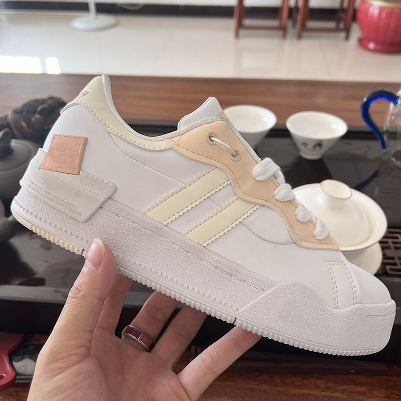 Nuove scarpe sportive classiche casual bianche da donna, comode, versatili, resistenti all'usura, scarpe basse_voghion.com