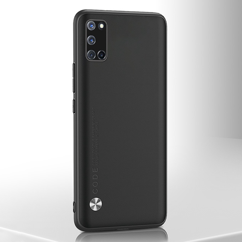 Luxury PU Leather Case For OPPO A5 A9 2020 A52 A72 A92 A53 A53S F11 Back Cover Matte Silicone Phone Case For OPPO A91 A9_voghion.com