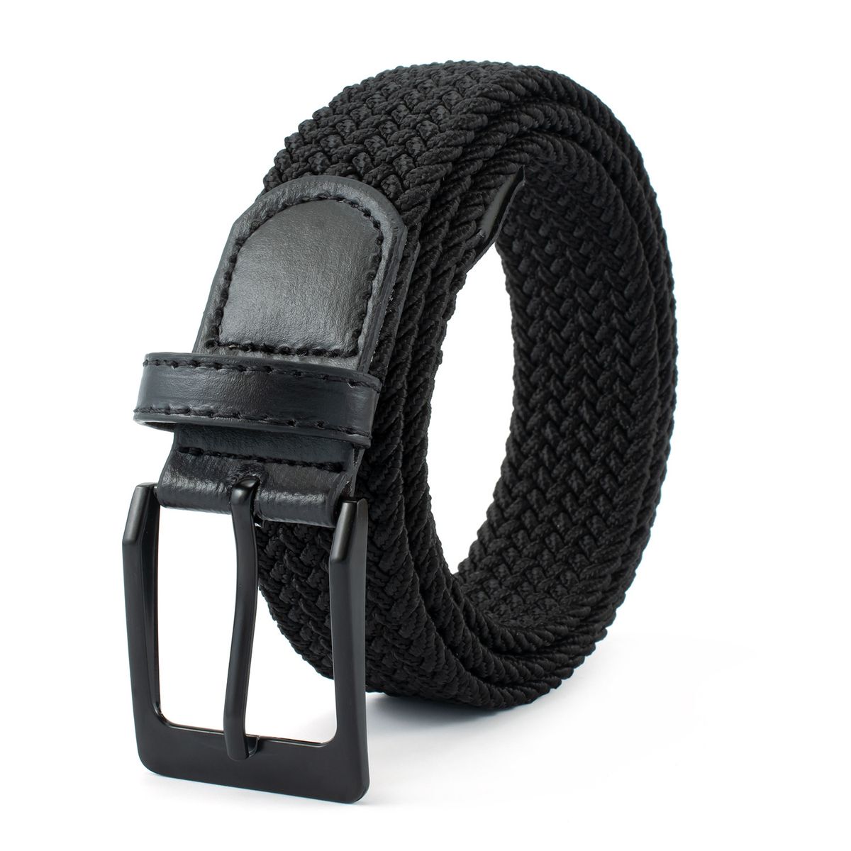 HOT Belt casual Alloy Needle Buckle Woven Elastic BreathableElastic Pants belt for Man_voghion.com