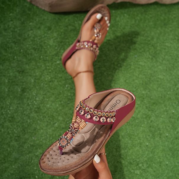 Ženski bohemian sandali Ethnic veliki sandali s podplatom_voghion.com