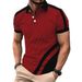 Camisa polo masculina de verão com botões, camisa polo esportiva da moda masculina_voghion.com
