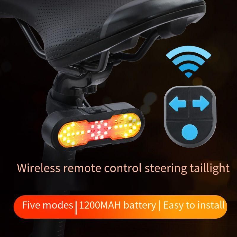Turning Tail Smart Wireless Remote Control Light Mountain Bike Bicycle Night Riding USB Charging With Horn_voghion.com