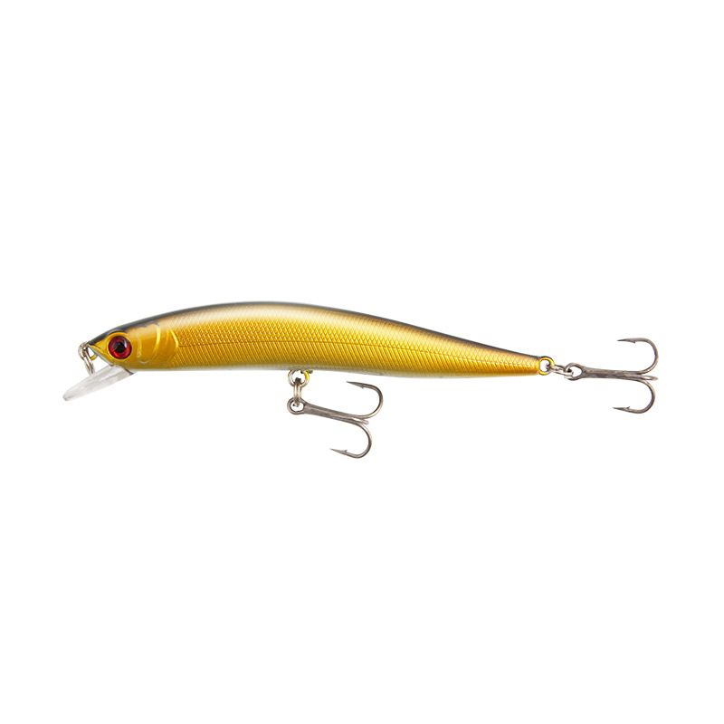 Momeală momeală lungă cu inel de aruncare, mărgele colorate, zece culori, Minnow, 10 cm/8,3 g, momeală simulată pentru bas, echipament de pescuit_voghion.com