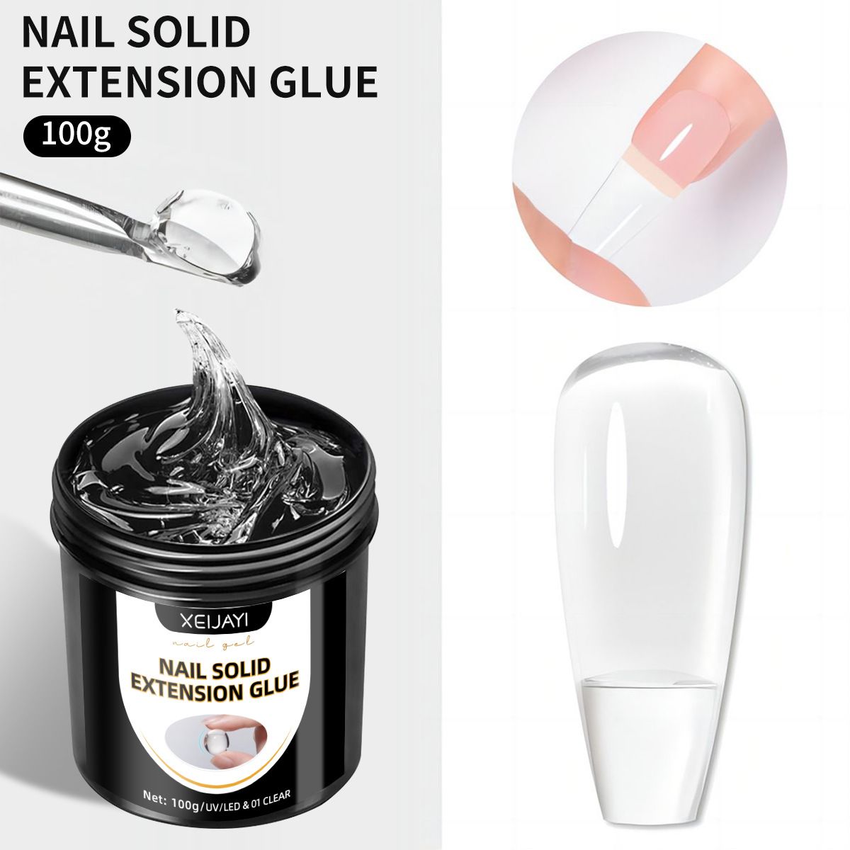Nail Glue Canned Nail Extension Glue Solid Carving Shaping Paper Free Non Sticky Fast Extension Nail Stickers Nail Shop_voghion.com