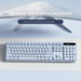 Wireless Bluetooth Keyboard Rechargeable Ultra-Thin Wired Silent Gaming Office Suitable For Girls' Laptops And Tablets_voghion.com