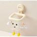 Wall-mouted Suctio Cup Towel Storage Box, Dual-use For Dry Ad Wet, Super Cute Cartoo Desig, Perfectly Fits_voghion.com