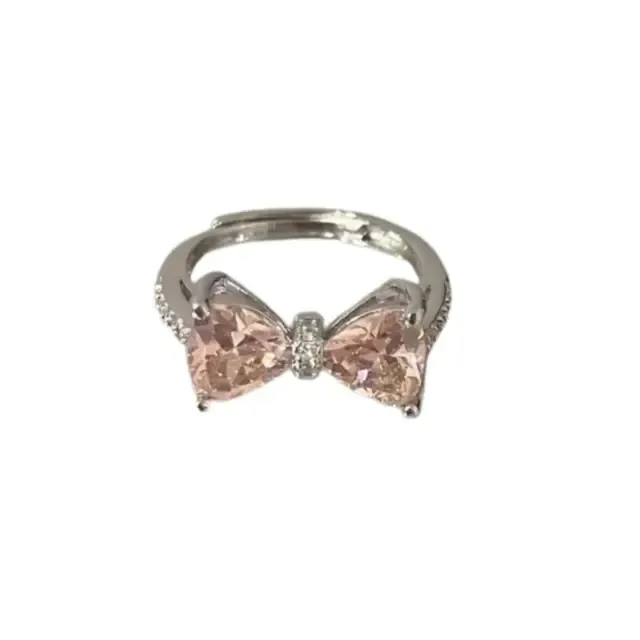 Fashion Fashion Bowknot Finger Adjustable Bow Rings Jewelry Sweet Opening Ring Ornaments_voghion.com