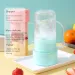 420ml bærbar juicer med sugerør USB elektrisk rustfrit stål frugtjuicer kopekstraktor blender juicemaskine maskine til køkken_voghion.com