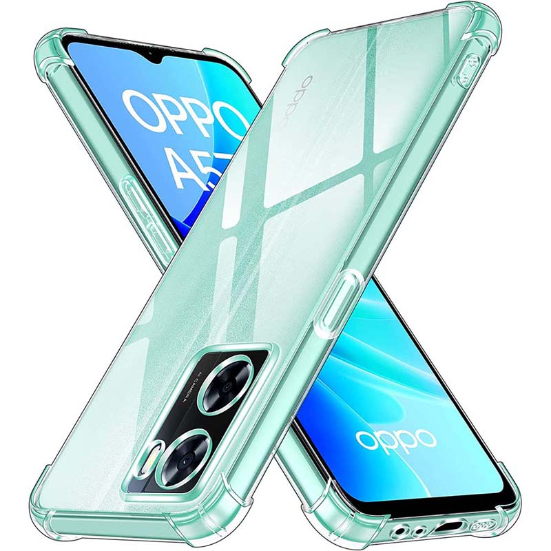 Genomskinligt fodral för Oppo A57 4G A77 5G A77s A57s A57e Tjockt stötsäkert mjukt silikontelefonskal för Oppo A94 5G A76 A96 A78 5G A17_voghion.com