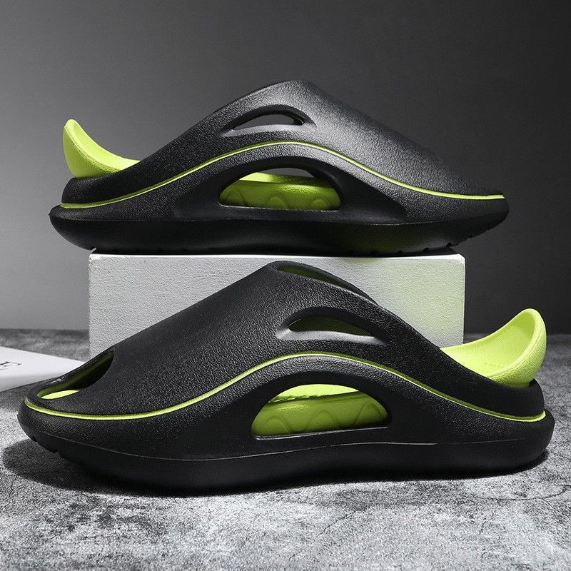 Couples Platform Sandals - Ultra Soft Memory Foam Slippers With Anti-Slip Sole Lightweight & Durable Beach Slides For Men & Women_voghion.com