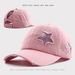 Hat female summer sun hat new solid color duck tongue cap Korean soft top washed do old baseball cap_voghion.com