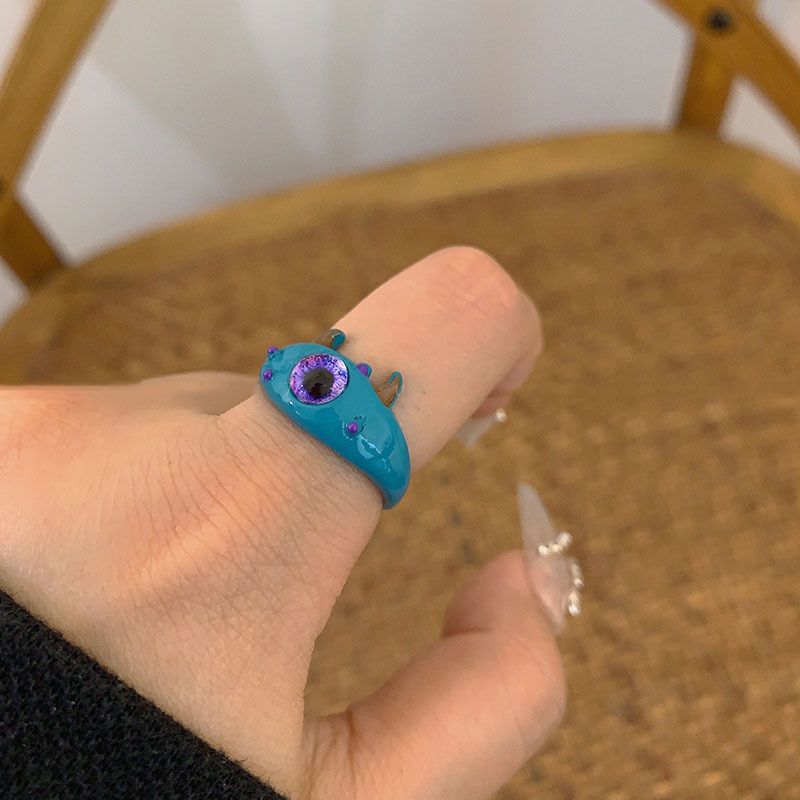 Rosa ~ Katzenmonsterring süßer 2023 Zeigefingerring vielseitiger süßer Nischendesignring_voghion.com