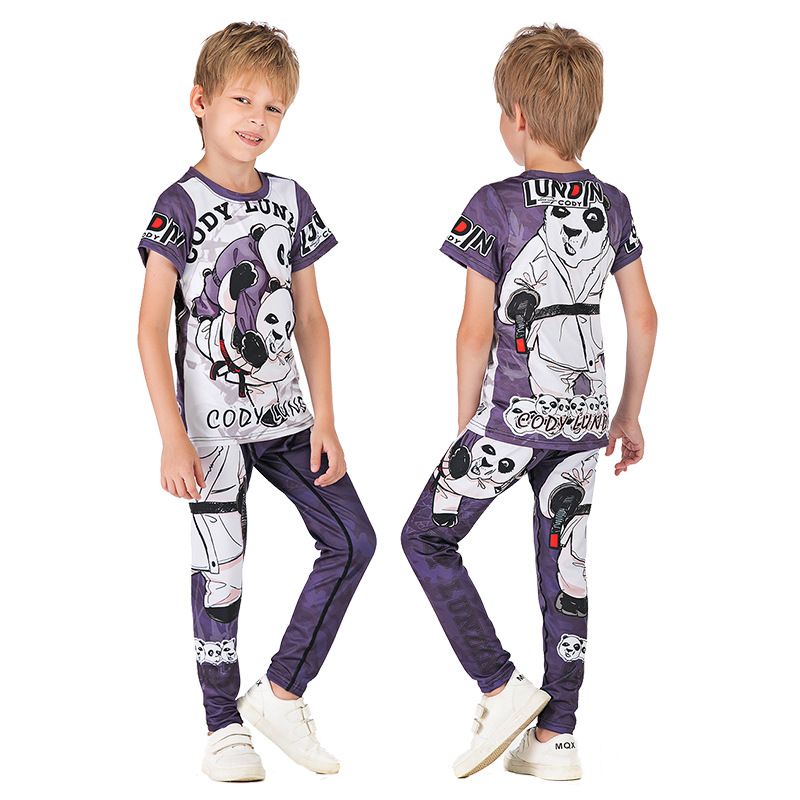 Tieners en jongens Nieuwe jongens pak casual T-shirt kinderkleding 2024 zomer nieuw pak korte mouwen shorts medium en grote kinder zomer stijl_voghion.com