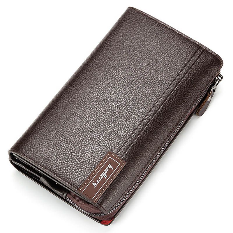 Men Clutch Bag Large Capacity Men Wallets Cell Phone Pocket Passcard Pocket High Quality Multifunction Wallet_voghion.com