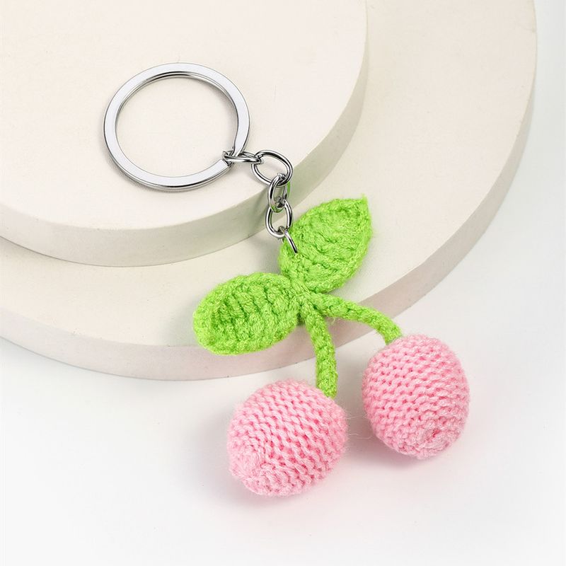 Täsch Charm Séiss Handgemaachte Woll Gestrickte Kiischte Anhänger Handy Anhänger Schlësselanhänger Kette Autoschlëssel Täsch Anhänger Accessoiren_voghion.com