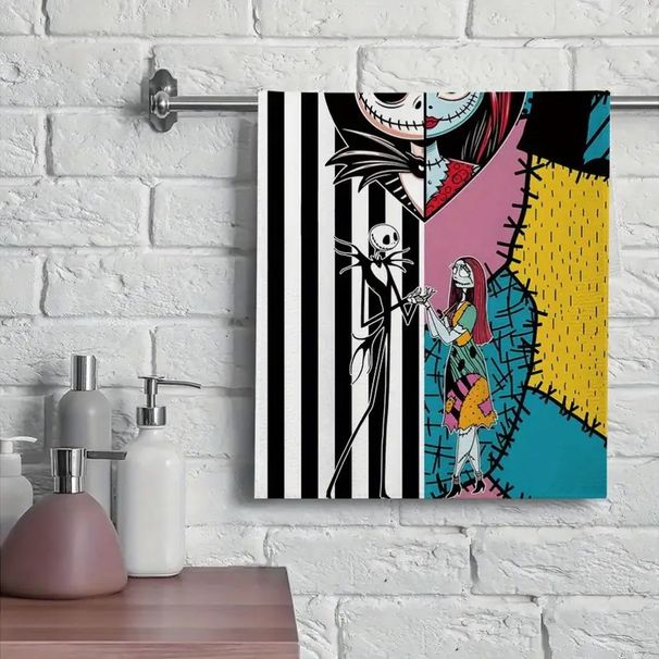 Halloween Dishcloth Microfiber Towel Kitchen Table Cleaning Cloth Decoration_voghion.com