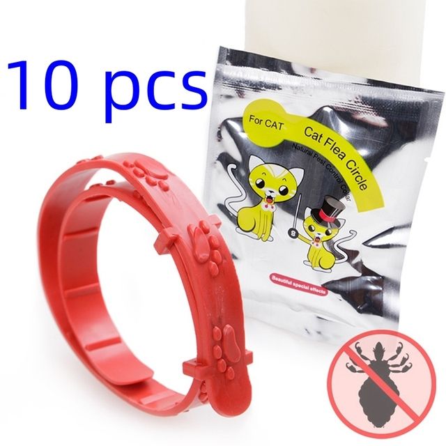 10 Pcs/lot, Cat With Protection Against Fleas And Ticks, Small Dogs, Cone Collar, Flea Pets, Retractable Collar For By PawParty Store_voghion.com