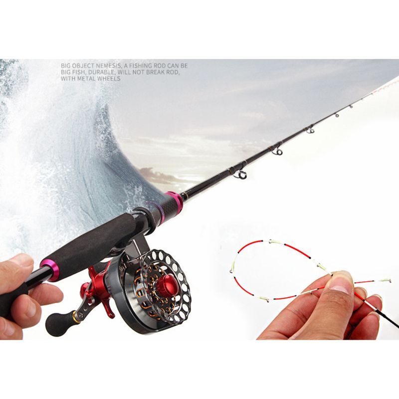 Caña de pescar Bofeite Strong Attack Soft Tail Double Slightly Lead de 1,1 m y 1,2 m con válvula_voghion.com