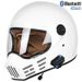 3C-zertifizierter Retro-Integralhelm für Motorradfahrer mit Bluetooth – Vintage-Design „Schweineschnauze“, leichte ABS-Schale, wahlweise mit klaren oder getönten Gläsern_voghion.com