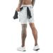 Schnelltrocknende Trainingsshorts für Herren – 2-lagiger Hybrid für Fitnessstudio und Strand mit Netzfutter (Basketball, Gewichtheben und Laufen, Design ohne Logo)_voghion.com