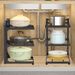 Küche Multi-Layer-Speicher Haushalt Multi-Funktions-Schrank Topf Rack Kochgeschirr Unter-Spüle Arbeitsplatte Herd Layered_voghion.com