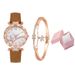 Damski zegarek na bransoletce Modny prosty zestaw pięciu zegarków z motylem_voghion.com