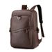 Men's Bags Backpack Men's Simple Casual Business Computer Bag Middle School Student High School College Student Schoolbag Boys PU Leather Backpack_voghion.com