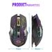 Mouse da gioco wireless X18 ricaricabile con sensore ottico retroilluminato RGB arcobaleno e mouse da gioco ergonomici a 3 DPI per Windows Mac_voghion.com