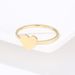 DOTIFI Anelli da donna con cuori di pesca in acciaio inossidabile color oro, gioielli di moda, anello impilato R171_voghion.com