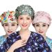 Pure Cotton Hat Female Doctor Dental Oral Nurse Hat Long Hair Wrapped Headscarf Printed Puff Hat Female Oil Fume Kitchen_voghion.com