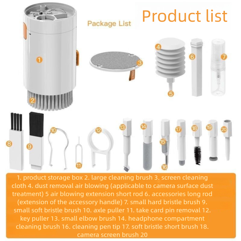 Mechanical Keyboard Tool Multi-Function Set Mobile Phone Cleaning Artifact Computer Headset Camera Screen Dust Removal_voghion.com
