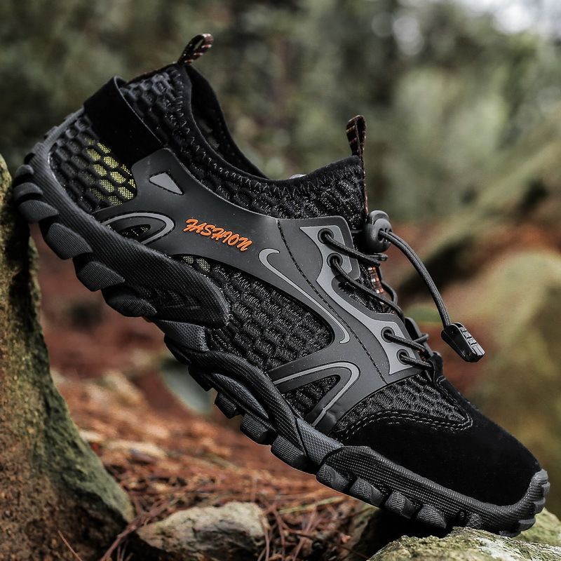 Outdoor-Klettern Wandern Mesh Trekking Große Größe Herren Trail Running Wasserabweisend Amphibienschuhe_voghion.com