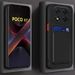 Silicone Card Slot Phone Case X7 X6 X5 X4 X3 5G NFC GT Soft Wallet Holder Cases For Poco F6 M6 M4 Pro Back Cover_voghion.com