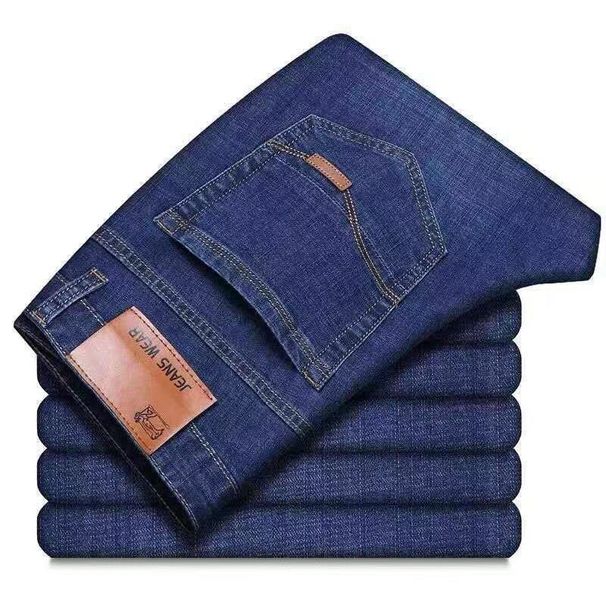 Herrenbekleidung Neue elastische Plus Samt verdickte hohe Taille Herrenjeans Herren gerade lose Jugend Herren Stallkleidung_voghion.com