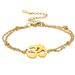 Hot Selling Yoga OM Dames Roestvrijstalen Dubbellaagse Kralenketting Amulet Romantische Strandaccessoire Enkelband_voghion.com