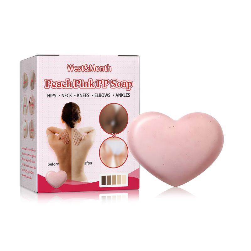 West&Montreal Peach Pink Tender PP Soap For Dimming Private Areas, Darkening Bathing, Body Cleansing, And Beauty_voghion.com