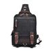 Men's Chest Bag Casual Water Proof Messenger Shoulder Bag Large Capacity Canvas Chest Backpack Outdoor Chest Bag Messenger Bag_voghion.com