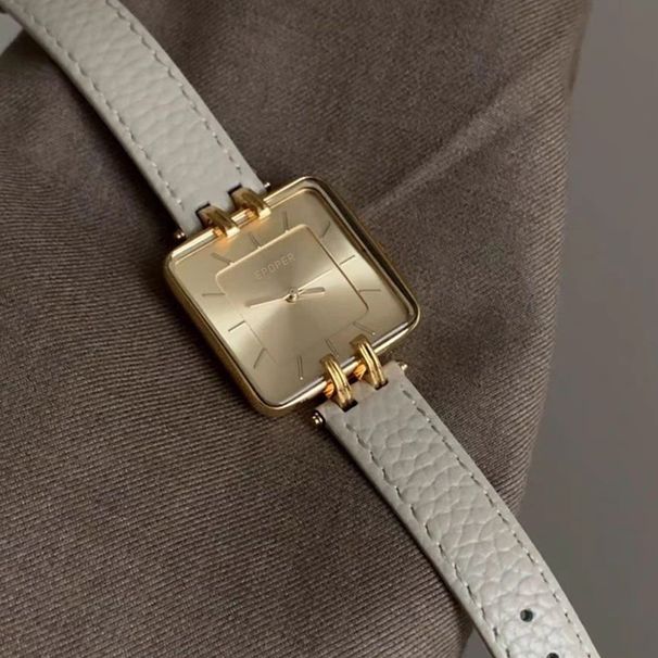 Dameshorloges Mode Zakelijk Vierkant Grote Wijzerplaat Dames Eenvoudig Retro Temperament Casual Waterdicht Quartz Horloge_voghion.com