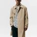 Men's Coats 2022Spring Autumn Men Fashion Technical Fabric Mid-length Trench Coat Simple Khaki Lapels Single-breasted_voghion.com