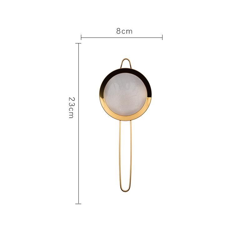 304 Gold-Plated Thickened Soy Milk Filter Flour Sieve Stainless Steel Beveled Edge Diagonal Oil Grid_voghion.com