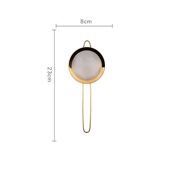 304 Gold-Plated Thickened Soy Milk Filter Flour Sieve Stainless Steel Beveled Edge Diagonal Oil Grid_voghion.com