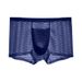 Mesh Modal Pánské spodní prádlo Pánské ledové hedvábné bezešvé boxerky Tenké bezešvé letní prodyšné boxerky_voghion.com