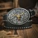 Cintura in pelle PU HOT Western Cowboy - Cintura da uomo con decorazione toro floreale incisa per jeans_voghion.com
