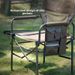 SunnyFeel Outdoor Folding Mountain Director Gathering Camping Mesh Backrest Table Chair_voghion.com