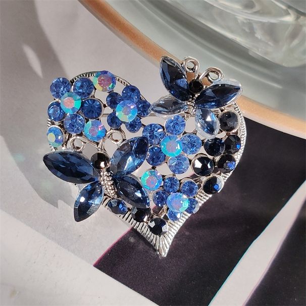 Baroque crystal enamel brooch, women's clothing niche sense, high-end accessories, ins chest flower_voghion.com