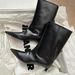 Fashionable Pointed Toe High Heel Mid-calf Boots, Women's Wide Calf Ankle Riding Boots._voghion.com