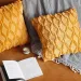 Cushion Cover 45x45cm Yellow Plush Geometry Winter Home Decoration Pillow Cover For Indoor Living Room Pillow Case 18x18inch_voghion.com
